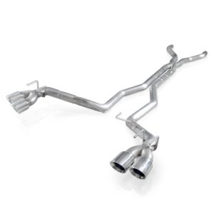 Chevrolet Camaro Performance Exhaust - Stainless Works - Catback Dual Chambered with X-Pipe and Quad Tips - `12-`15